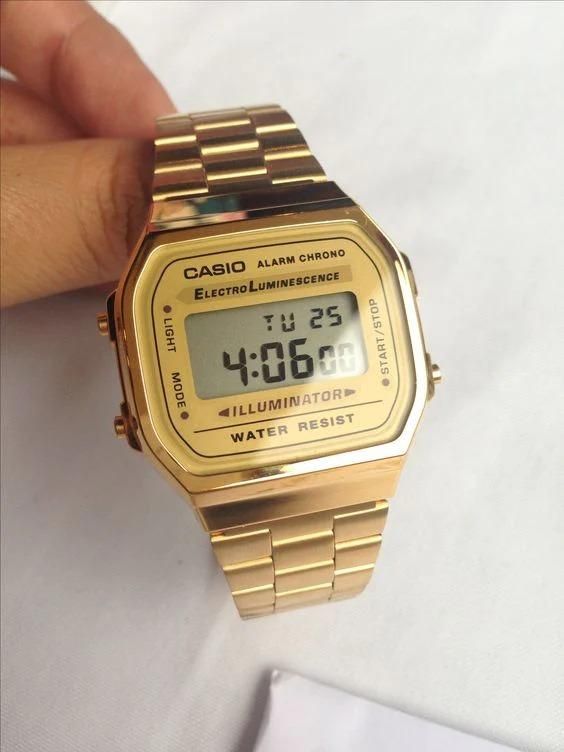 Casio Vintage Gold Digital Watch – Timeless Unisex Style