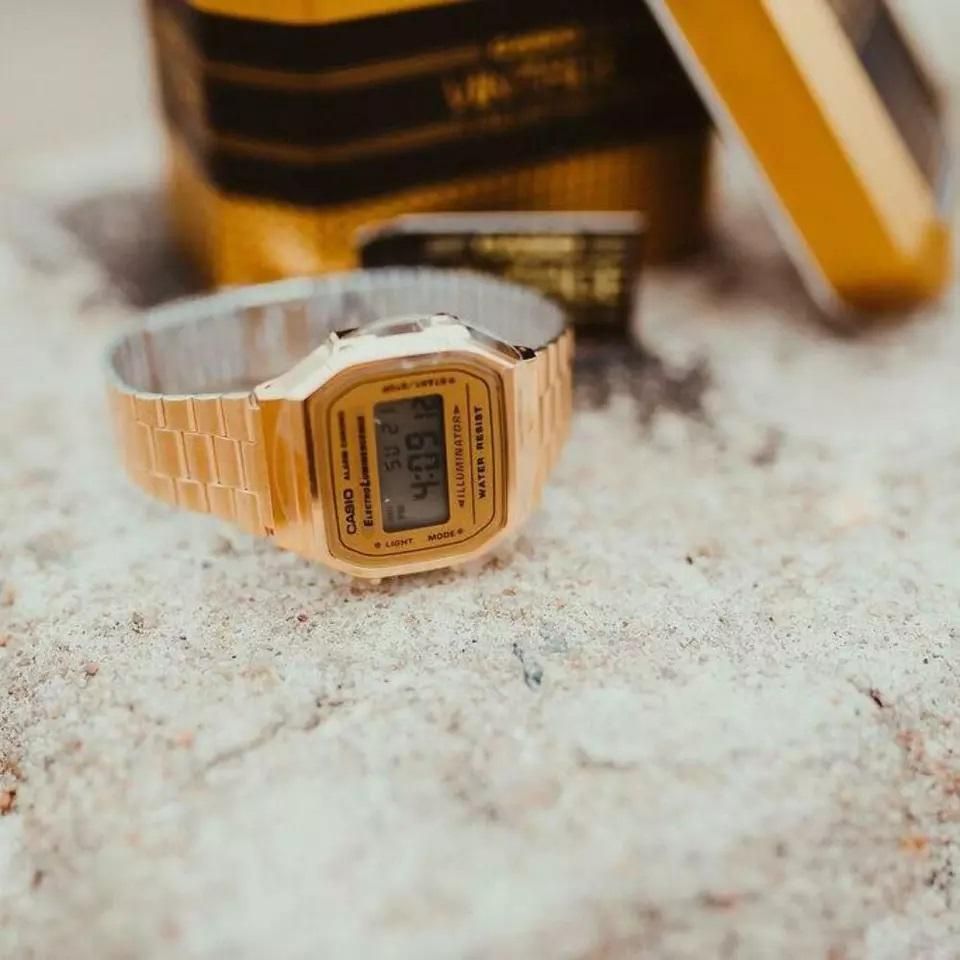 Casio Vintage Gold Digital Watch – Timeless Unisex Style