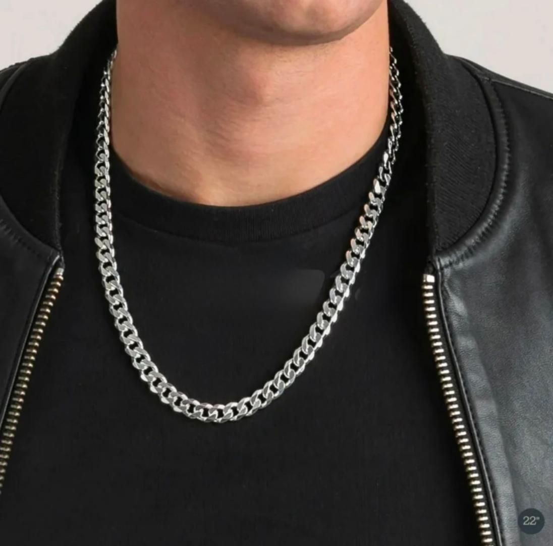 Silver Plated Cuban Chain for Men – Bold, Thick & Heavy Statement Piece