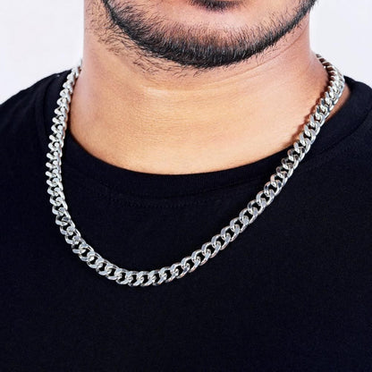 Silver Plated Cuban Chain for Men – Bold, Thick & Heavy Statement Piece